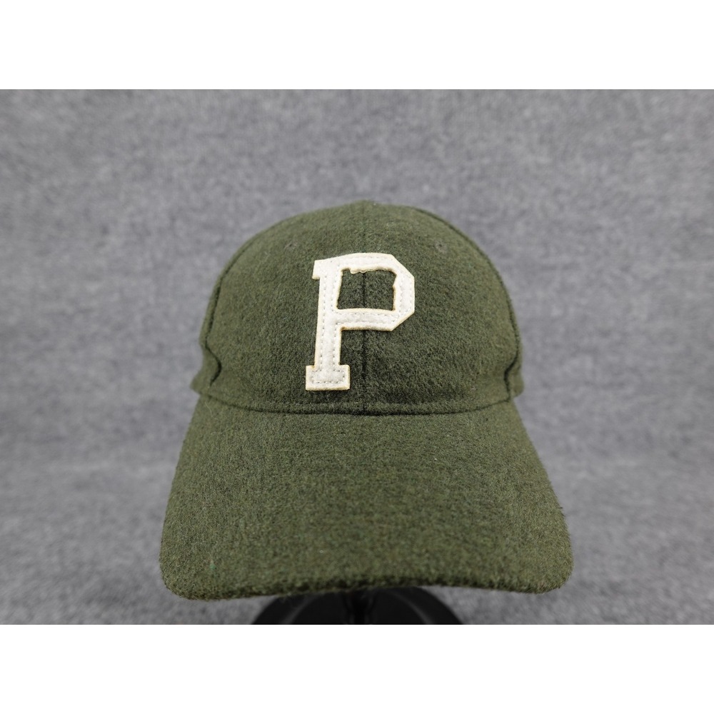 Portland Gear‎ Baseball Cap Mens OSFM Green Wool Blend Leather Strap P Patch